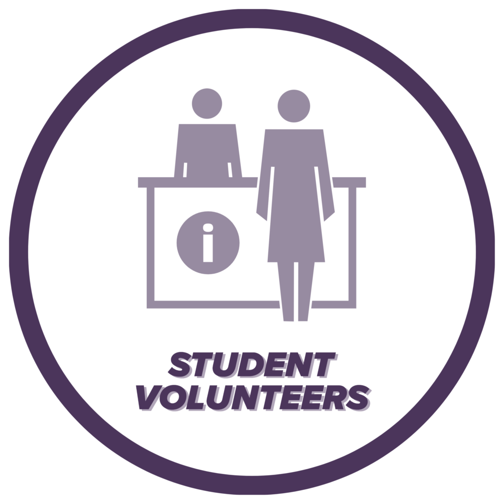 Student Volunteers icon, click to learn more