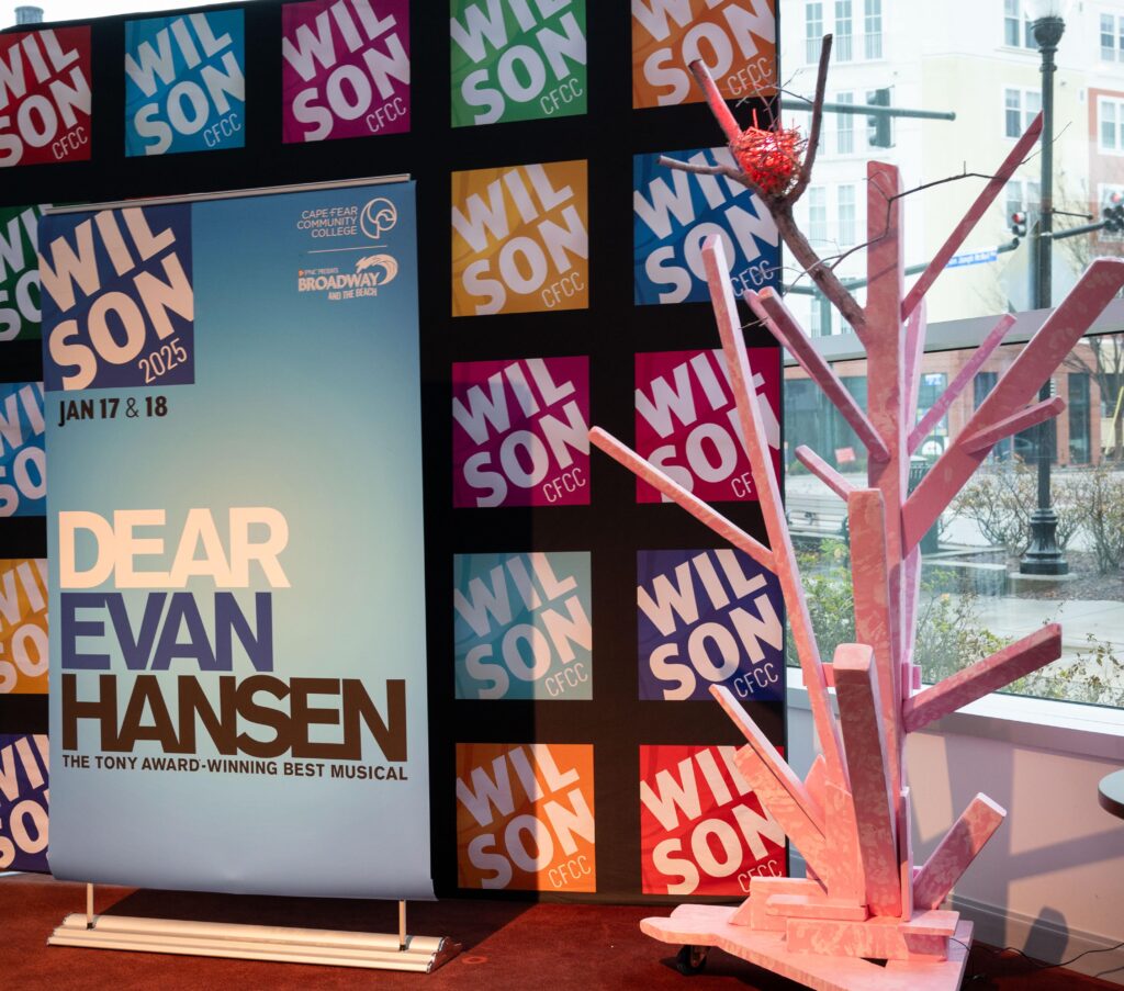 Dear Evan Hansen Pink Tree Sculpture